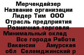 Мерчендайзер › Название организации ­ Лидер Тим, ООО › Отрасль предприятия ­ Розничная торговля › Минимальный оклад ­ 12 000 - Все города Работа » Вакансии   . Амурская обл.,Селемджинский р-н